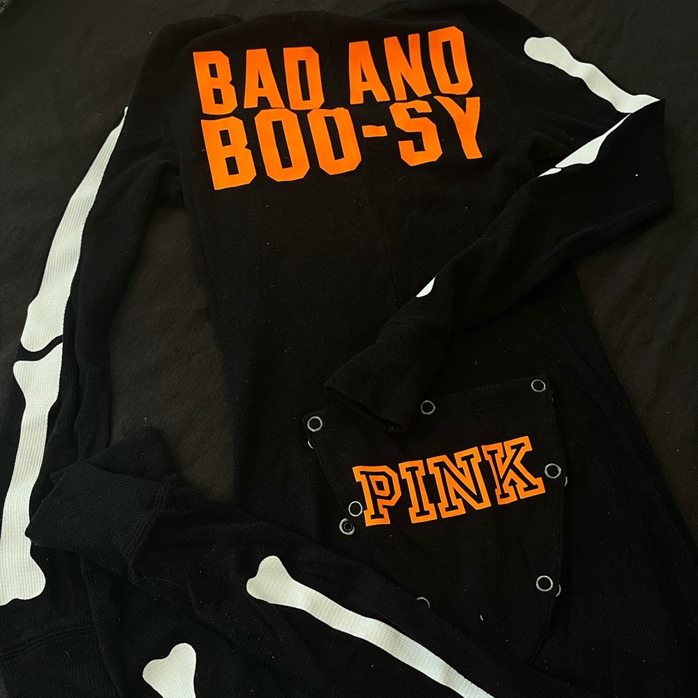 PINK Halloween skeleton pjs